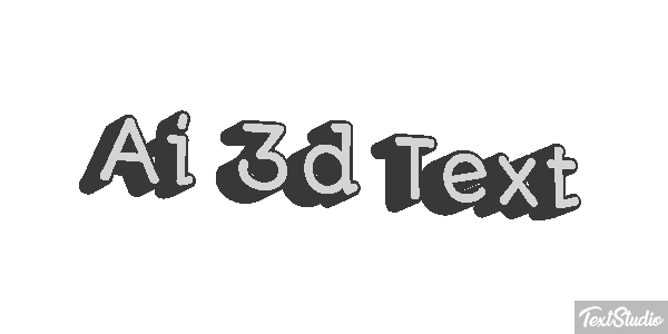 Ai 3D Text Text effect