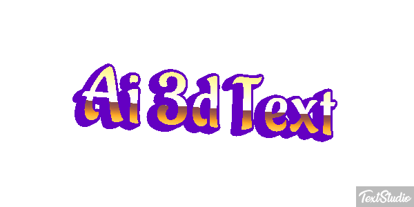 Ai 3D Text Text effect