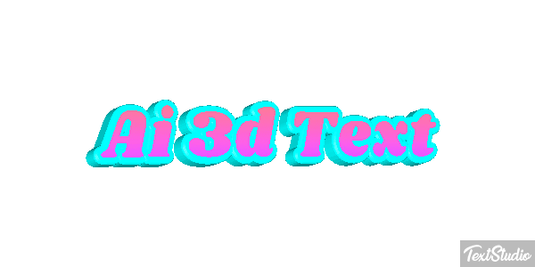 Ai 3D Text Text effect