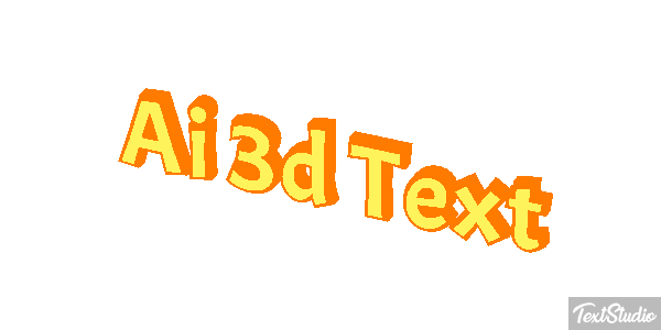 Ai 3D Text Text effect