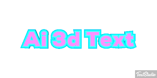 Ai 3D Text Text effect