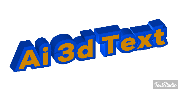 Ai 3D Text Text effect