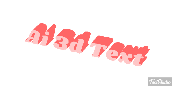 Ai 3D Text Text effect