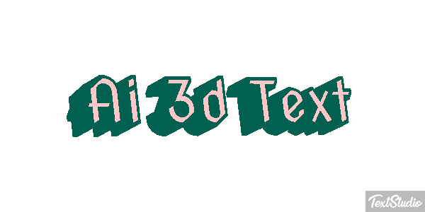 Ai 3D Text Text effect