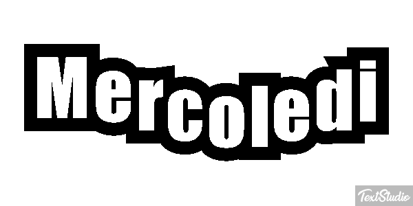Mercoledì Text effect