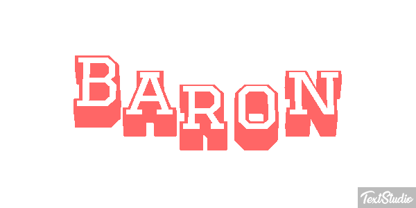 Baron Text effect