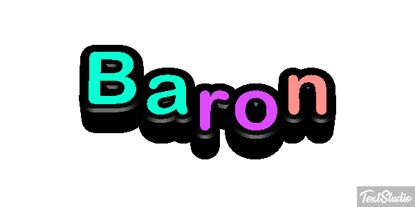 Baron Text effect