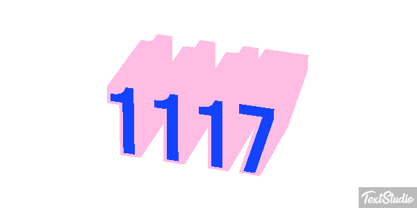 1117 Tekst effect
