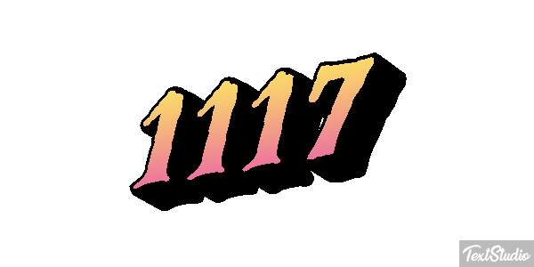 1117 Tekst effect