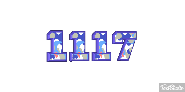 1117 Tekst effect