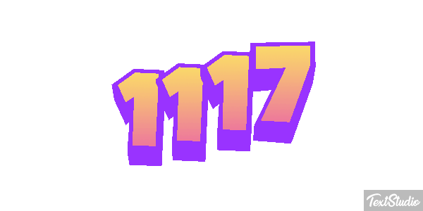 1117 Tekst effect