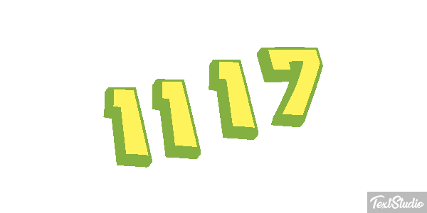 1117 Tekst effect