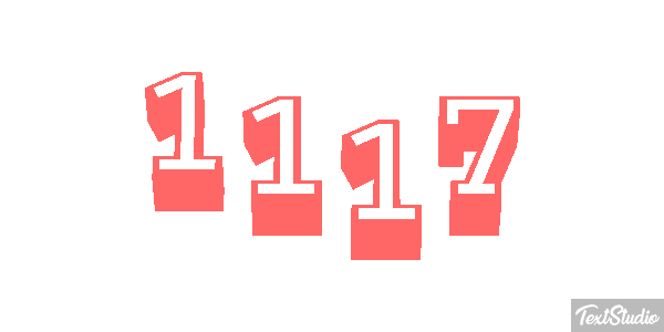 1117 Tekst effect