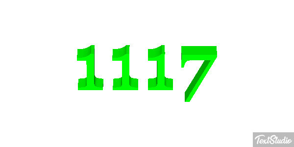 1117 Tekst effect