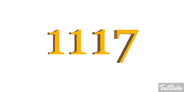 1117 Tekst effect
