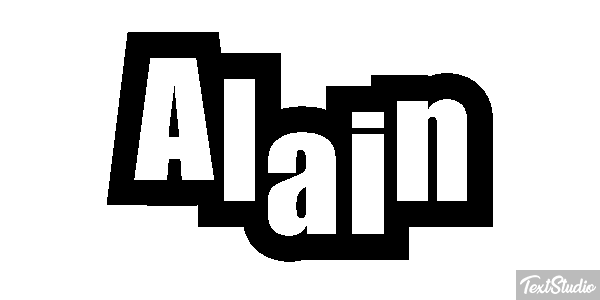 Alain Text effect