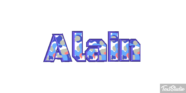 Alain Text effect