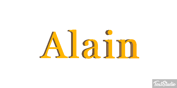 Alain Text effect