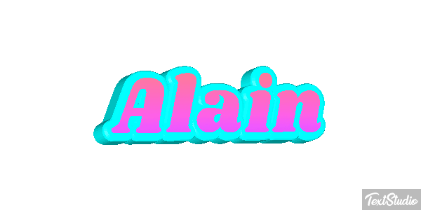Alain Text effect