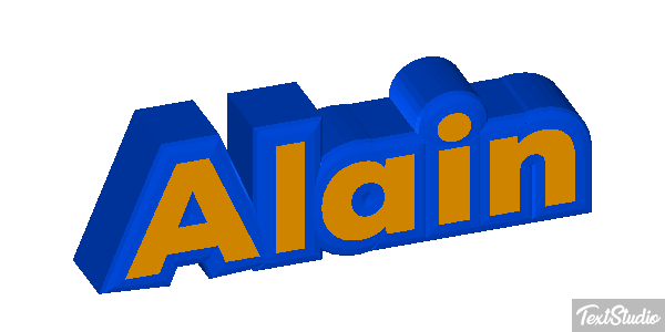 Alain Text effect