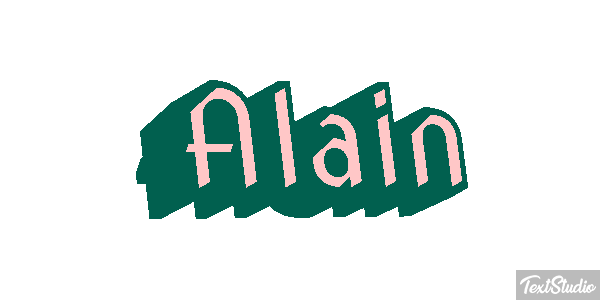 Alain Text effect