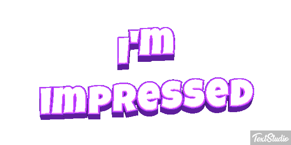 I'm Impressed Text effect