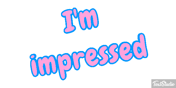 I'm Impressed Text effect