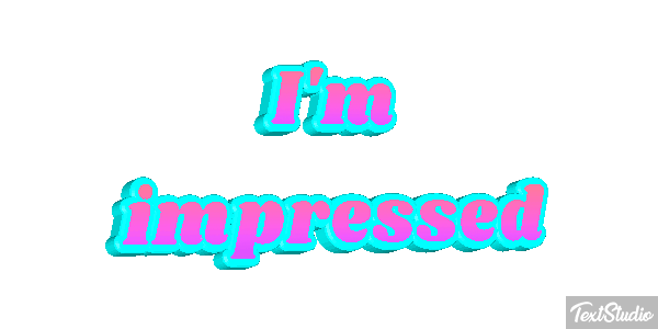 I'm Impressed Text effect