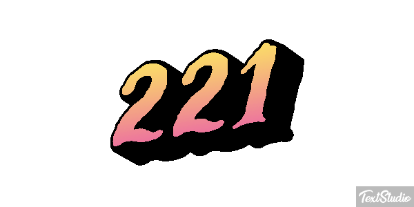 221 Text effect