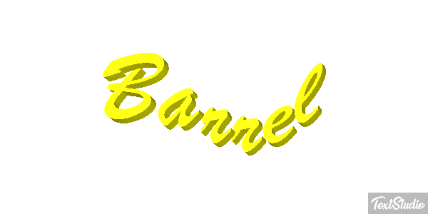 Barrel Effetto testo