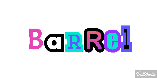 Barrel Effetto testo