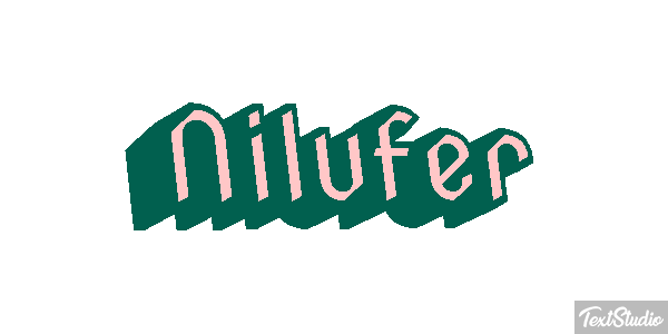 Nilüfer Efeito do texto