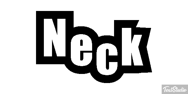 Neck Effetto testo