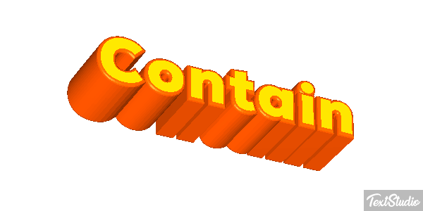 Contain Metin efekti