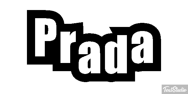 Prada Tekst effect