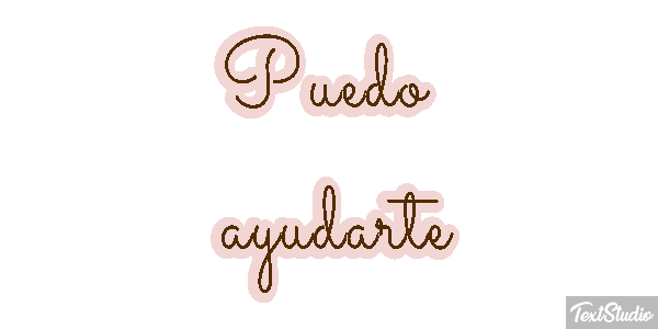 Puedo ayudarte Tekst effect