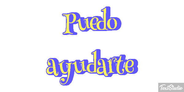 Puedo ayudarte Tekst effect