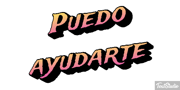 Puedo ayudarte Tekst effect