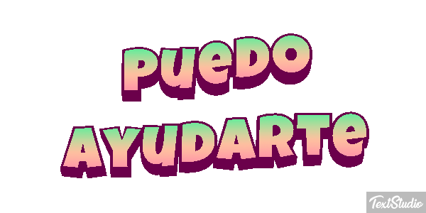 Puedo ayudarte Tekst effect