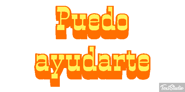 Puedo ayudarte Tekst effect