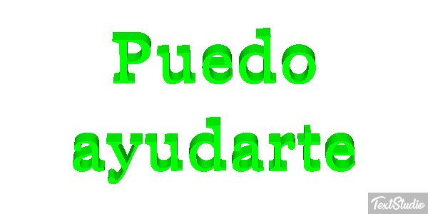 Puedo ayudarte Tekst effect