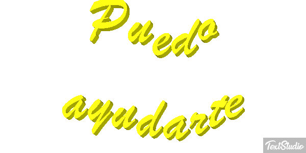 Puedo ayudarte Tekst effect