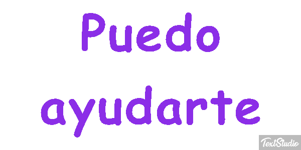 Puedo ayudarte Tekst effect