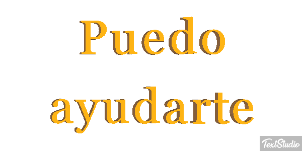 Puedo ayudarte Tekst effect