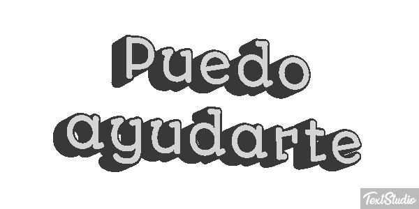 Puedo ayudarte Tekst effect