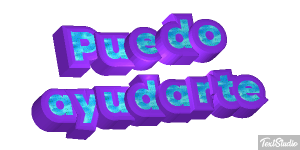 Puedo ayudarte Tekst effect