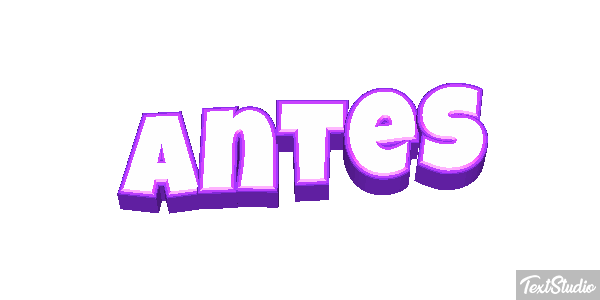 Antes Efeito do texto