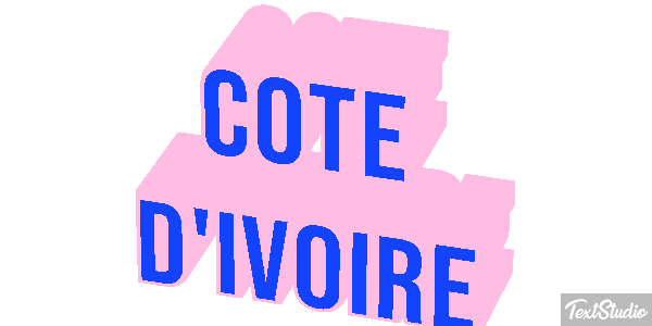 Côte D'Ivoire Text effect
