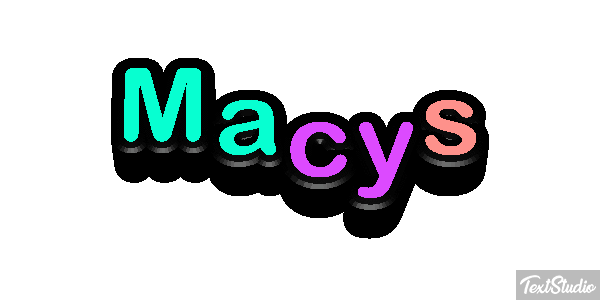 Macys Tekst effect