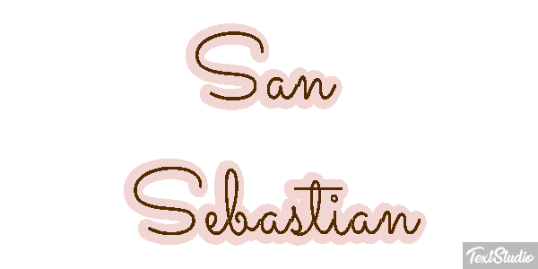 San Sebastián Efekt tekstowy